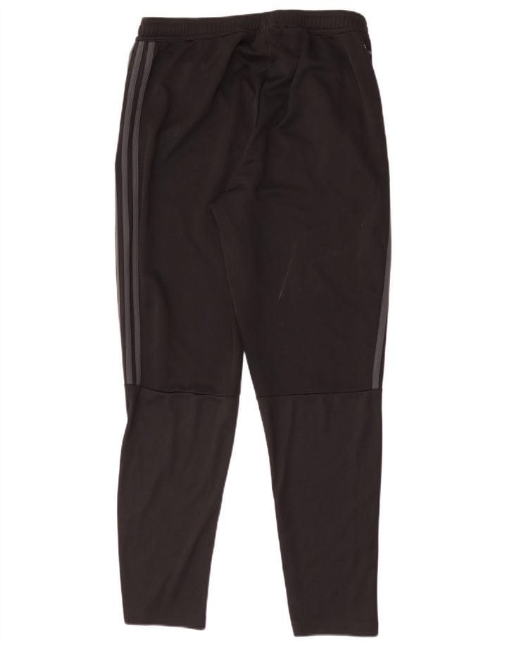 Calça de treino masculina Adidas Climalite grande poliéster colorblock preto