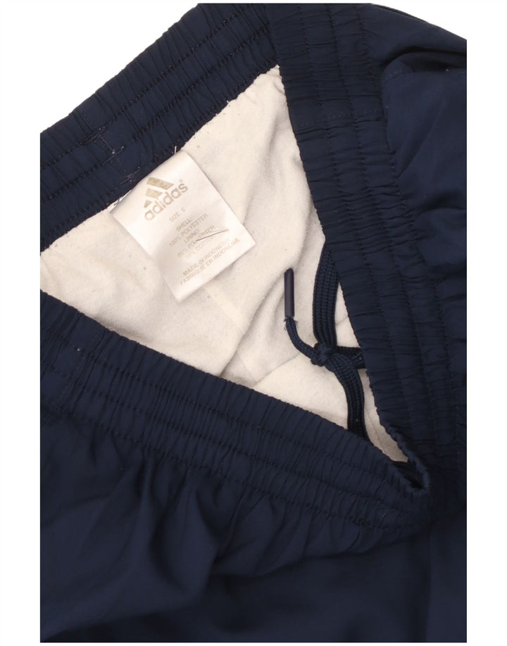 Adidas Mens Treino Calças Joggers Pequeno Poliéster Azul Marinho
