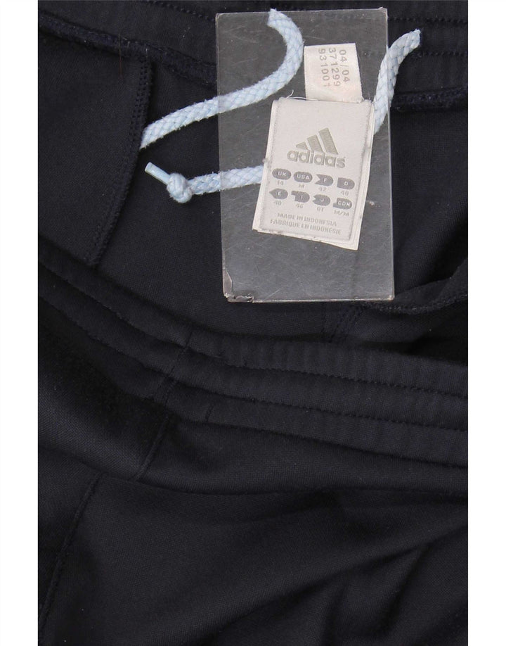 Calça de treino feminina Adidas UK 14 poliéster azul marinho médio