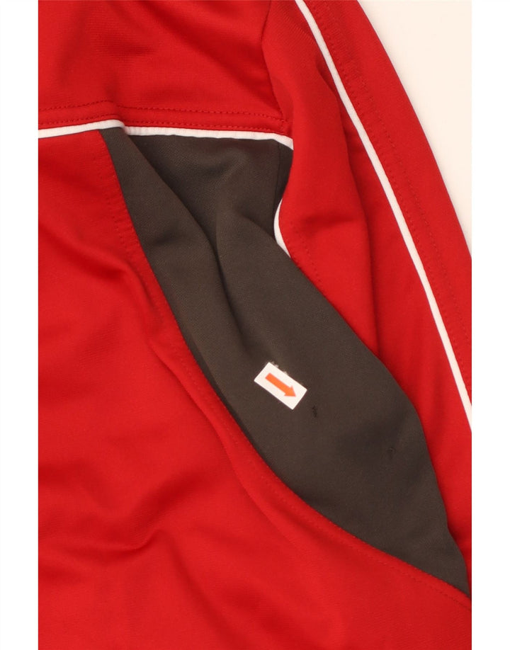 ASICS Mens Treino Top Jacket Medium Red Colourblock Poliéster
