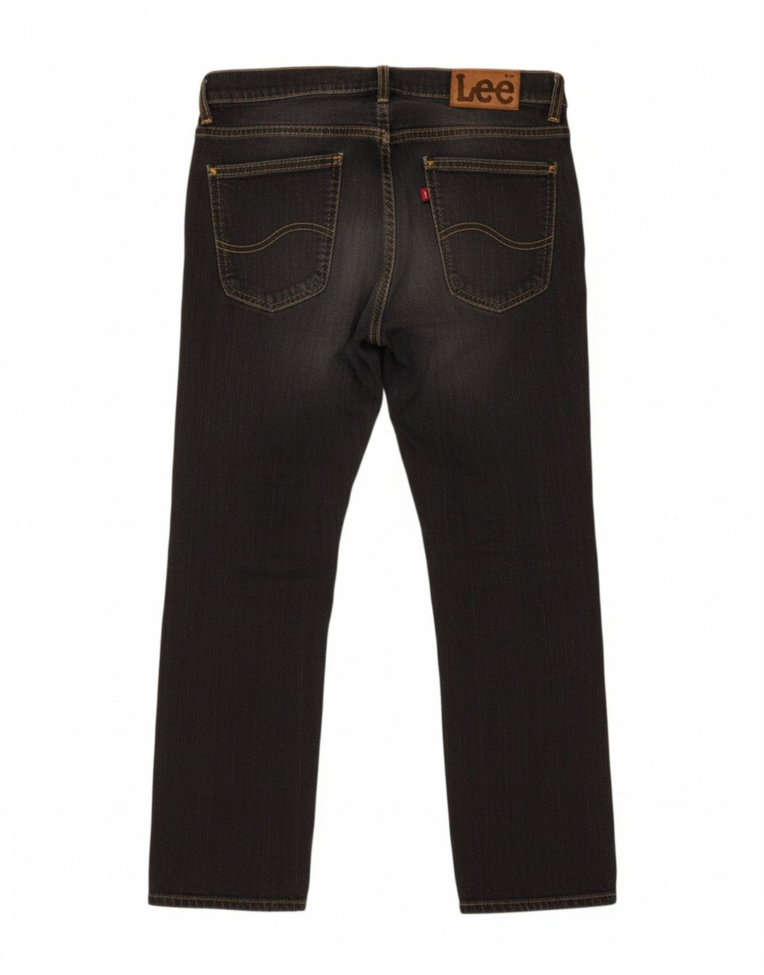 Jeans retos femininos LEE W31 L25 algodão cinza