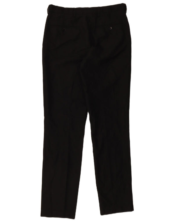 Marks & Spencer Mens Slim Chino Trousers W32 L33 Black Polyester