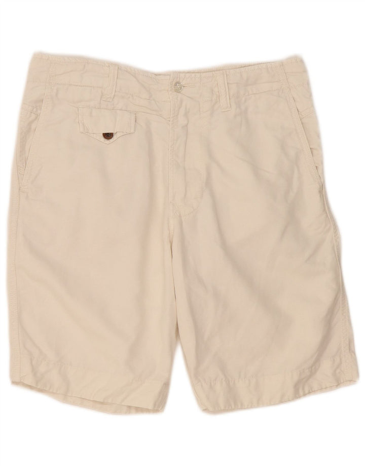 Shorts cargo feminino Diesel W31 médio algodão branco