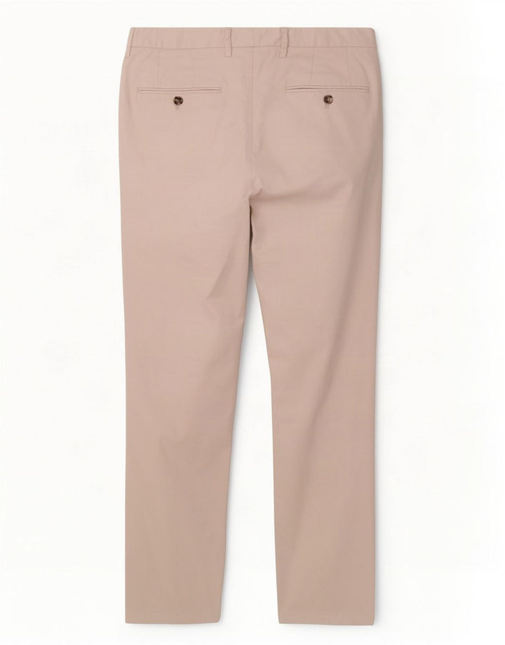 Calça masculina Reiss Slim Suit W30 L30 bege