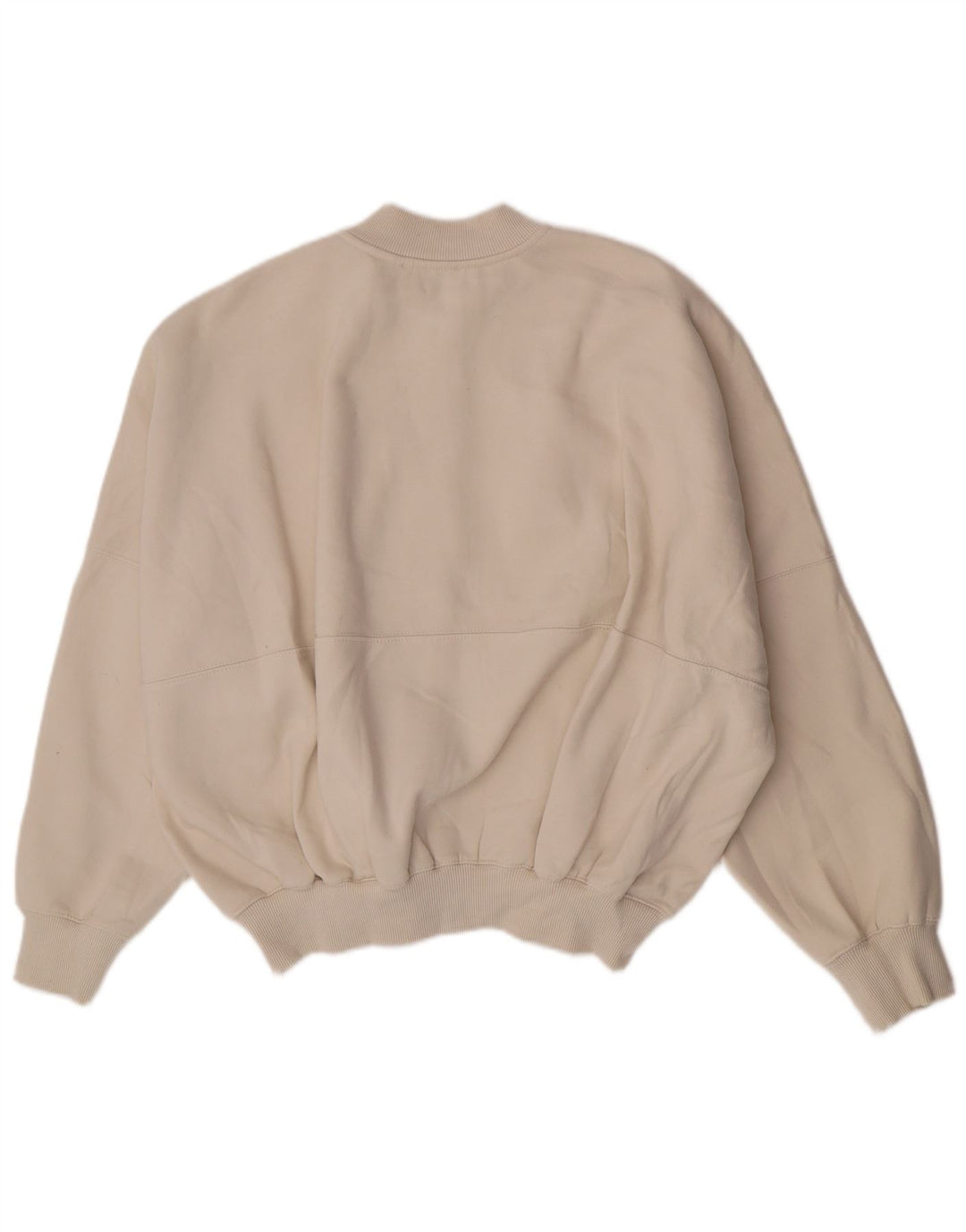 Zara Womens Oversized Tracksuit Top Jacket Reino Unido 16 Grande Bege