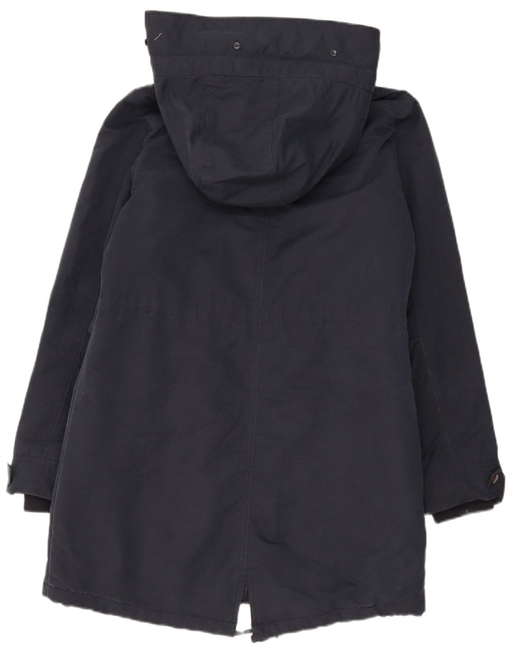 Jaqueta feminina Marks & Spencer com capuz Sherpa Parka Reino Unido 12 médio azul marinho