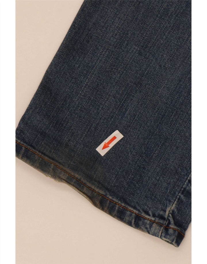 Jeans retos femininos Levi's W28 L32 algodão azul