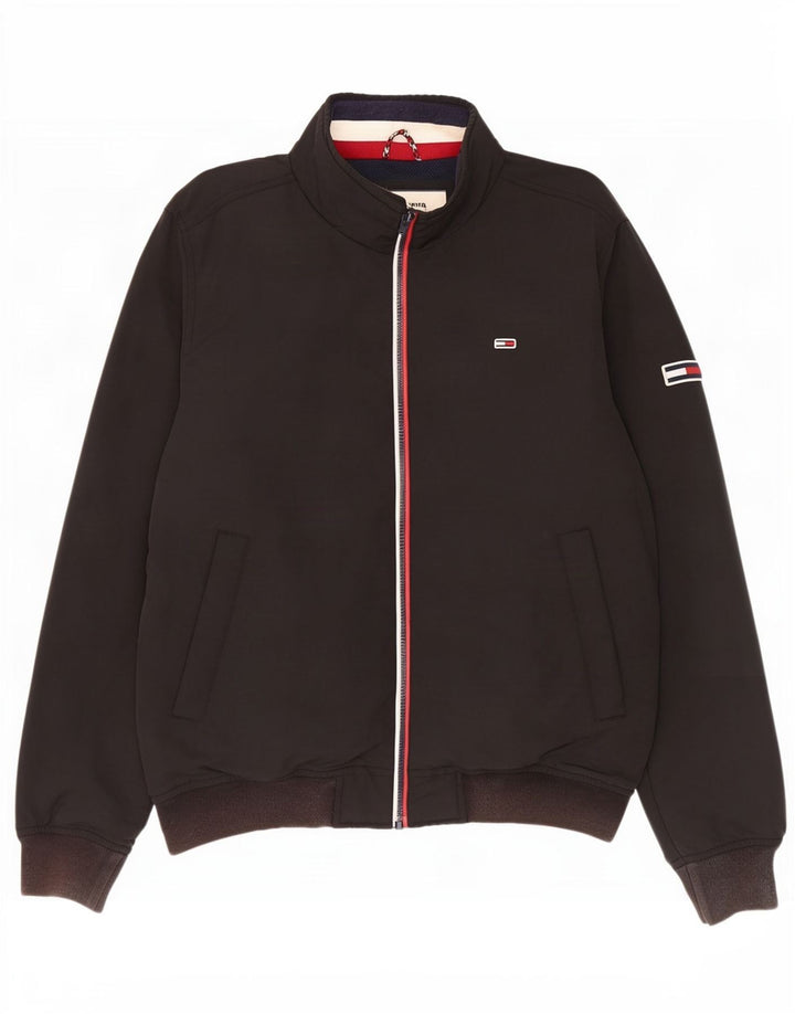 Jaqueta bomber masculina Tommy Hilfiger Reino Unido 40 grande nylon preto