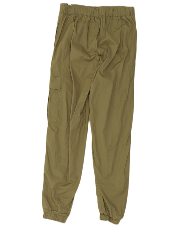 Calça jogger feminina Puma feminina pequena W28 L28 algodão cáqui