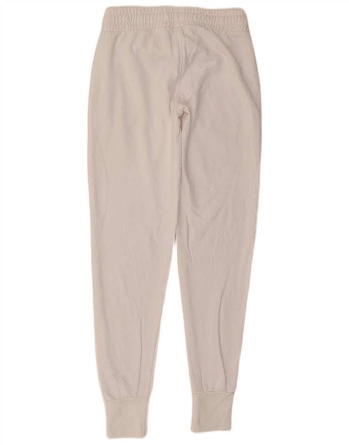 Calça de treino feminina Kappa Joggers UK 10 pequena branca