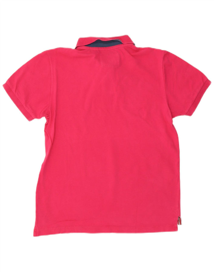 Camisa polo masculina WOOLRICH pequena de algodão rosa
