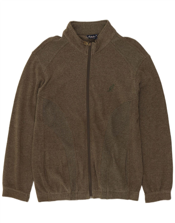 AUSTRALIAN L'ALPINA Jaqueta masculina de treino IT 52 grande algodão cáqui