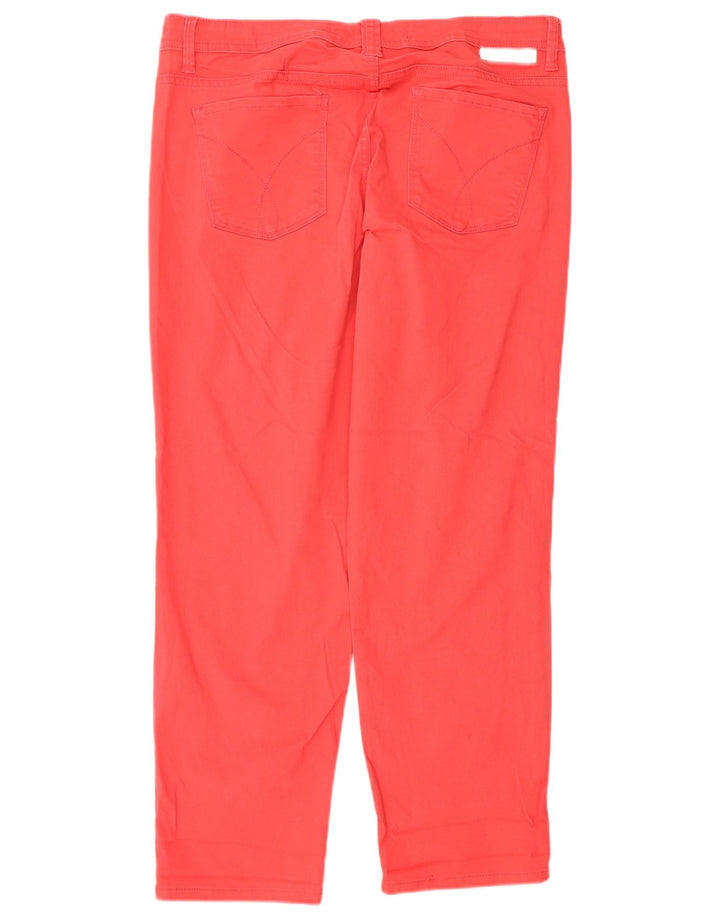 Calça jeans feminina CALVIN KLEIN US 12 grande W32 L27 vermelha