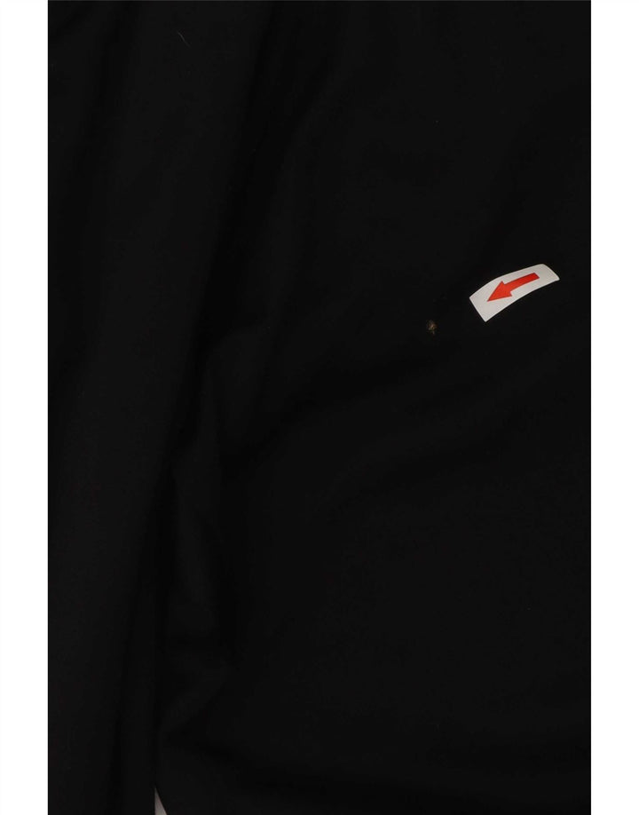 Calças de treino masculinas Adidas UK 40/42 poliéster preto médio