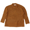 Zara Suéter feminino oversized com gola redonda Reino Unido 10 pequeno cáqui