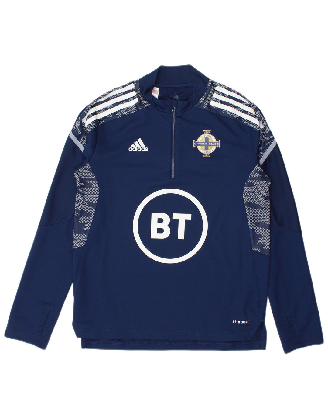 Top gráfico Adidas Menino manga comprida 11-12 anos azul marinho
