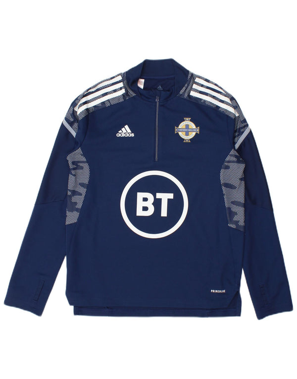 Top gráfico Adidas Menino manga comprida 11-12 anos azul marinho