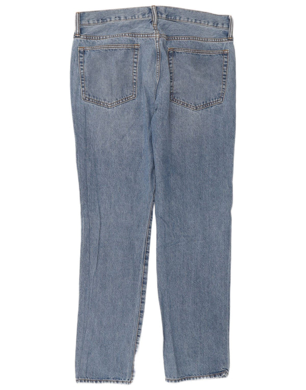 Gap Mens Slim Jeans W34 L32 Azul Algodão