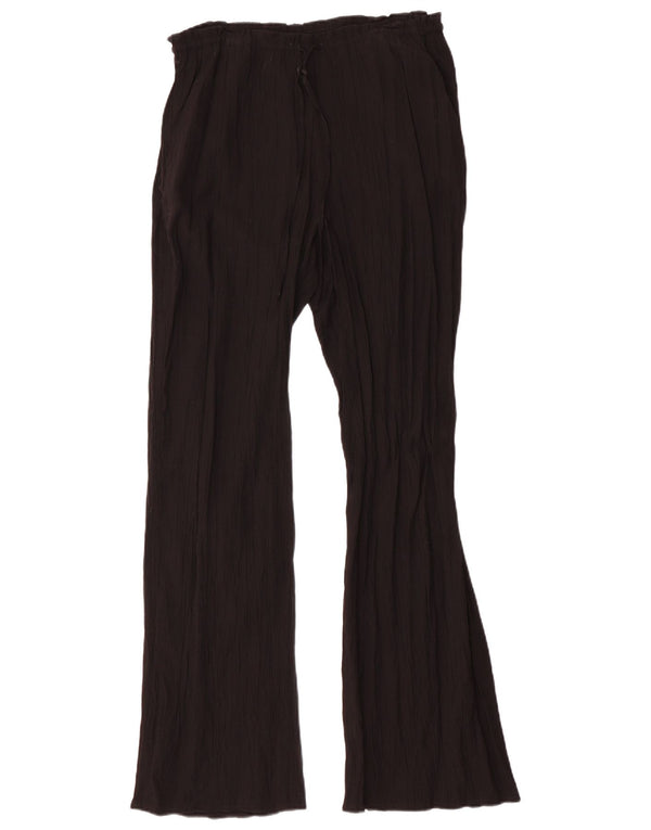 Calça feminina Zara Flare casual médio W32 L32 preta viscose