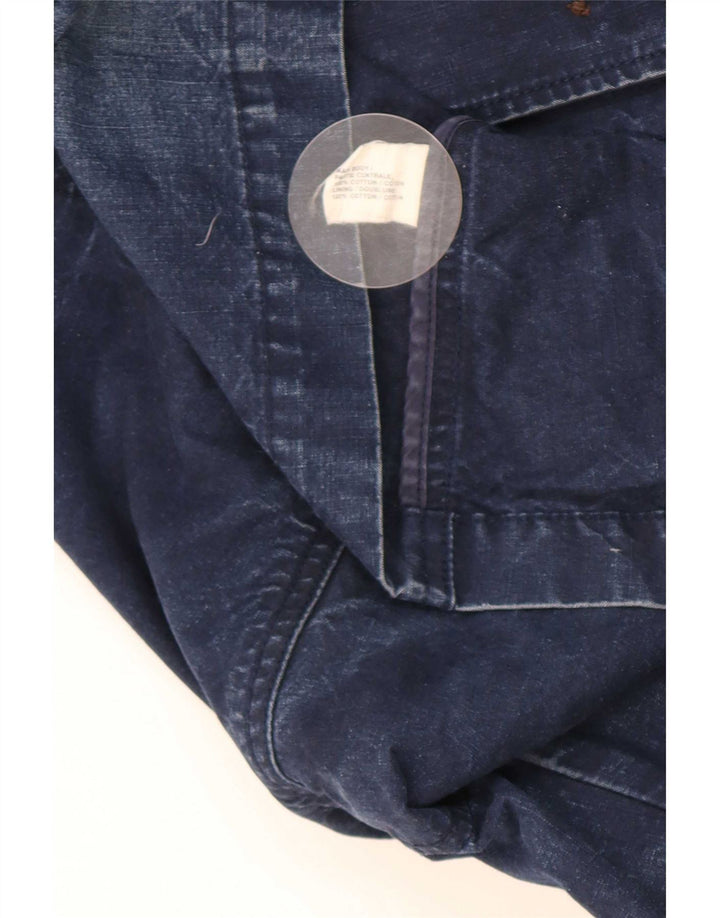Jaqueta blazer masculina Gap com 3 botões jeans Reino Unido 38 algodão azul marinho médio