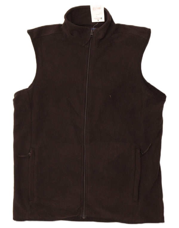 Mountain Warehouse Mens Fleece Gilet UK 38 poliéster preto médio