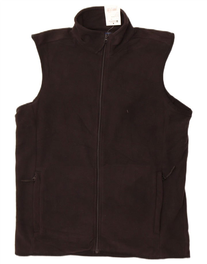 Mountain Warehouse Mens Fleece Gilet UK 38 poliéster preto médio