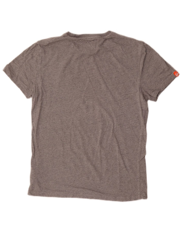 Camiseta masculina Superdry Top pequeno algodão cinza