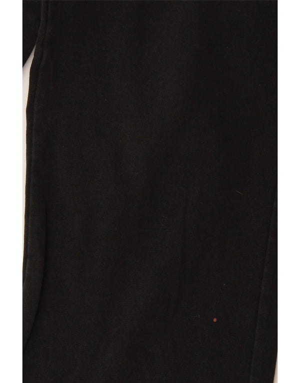 Ellesse Calça feminina de treino UK 10 pequeno algodão preto
