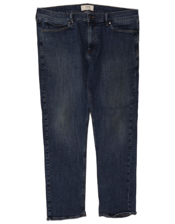 Marks & Spencer Mens Slim Jeans W36 L29 Azul Algodão