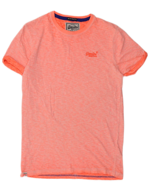 Camiseta masculina Superdry Top pequeno algodão laranja