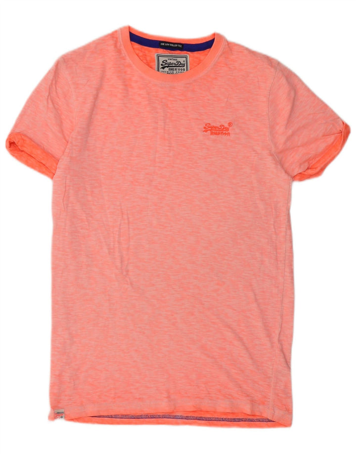 Camiseta masculina Superdry Top pequeno algodão laranja