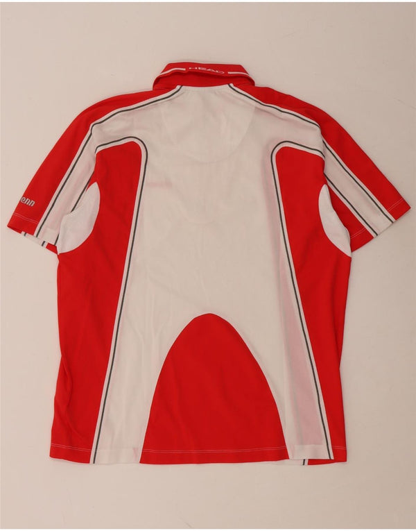 Camisa polo masculina HEAD IT 52 grande poliéster colorblock vermelho