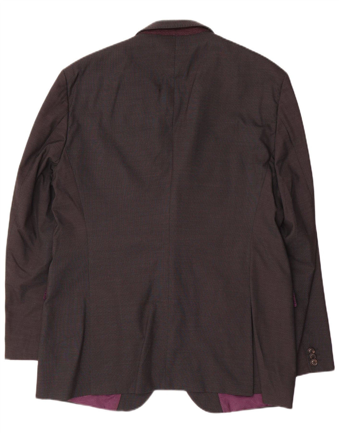 Jaqueta Blazer Masculina Hugo Boss com 2 Botões EU 54 2XL Lã Cinza