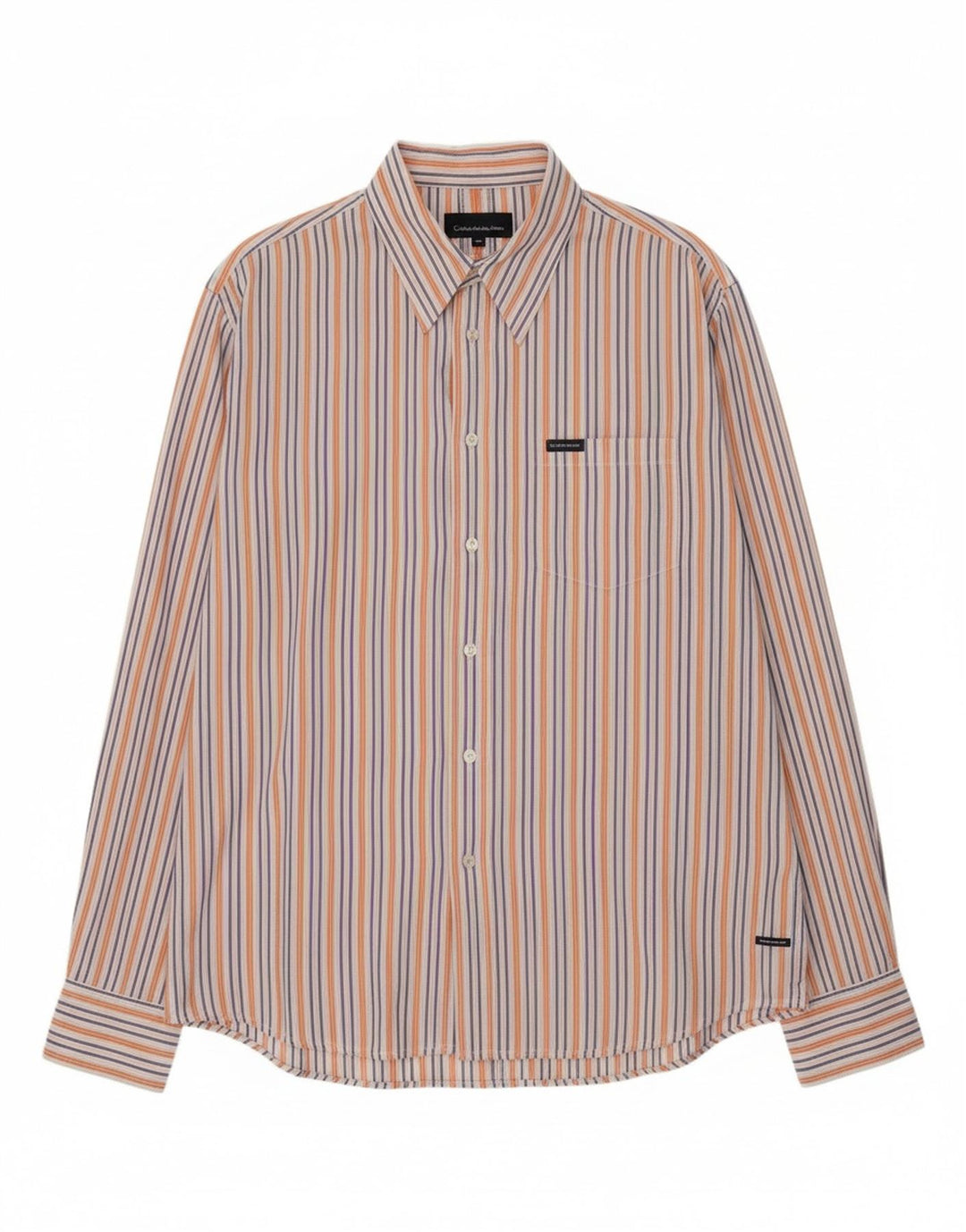 Camisa masculina CALVIN KLEIN JEANS 2XL algodão listrado multicolorido