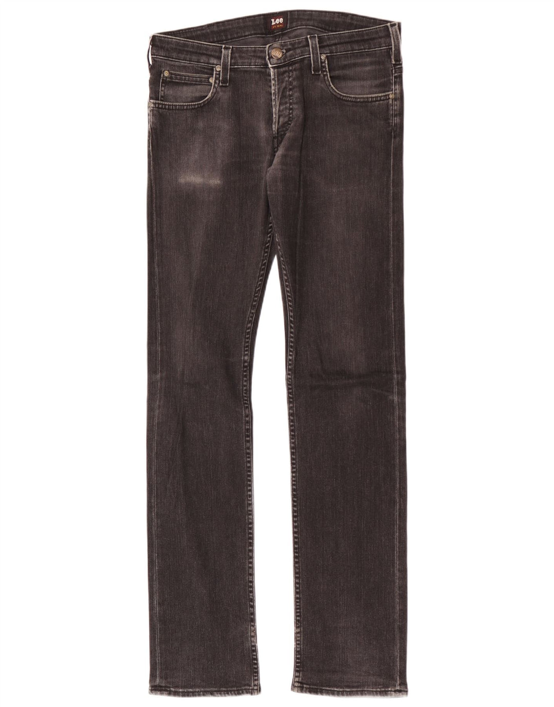 Lee Mens Jeans Slim W31 L34 Algodão Preto