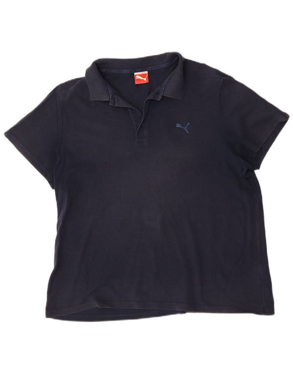Puma Camisa polo masculina XL algodão azul marinho