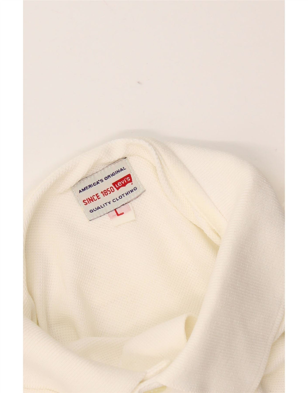 Camisa polo masculina Levi's grande branca