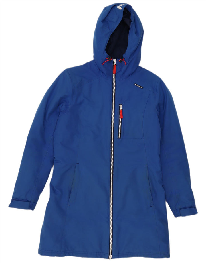 Jaqueta corta-vento masculina HELLY HANSEN de ajuste regular com capuz Reino Unido 36 azul pequeno