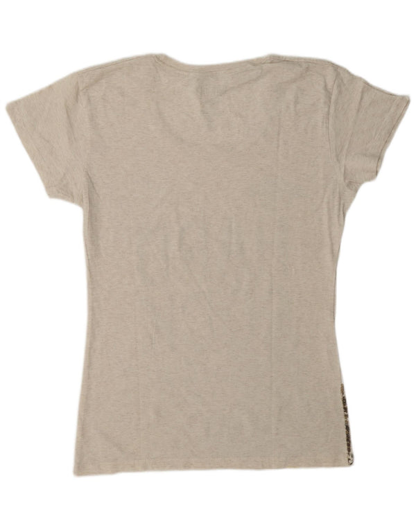 Camiseta gráfica Hard Rock Cafe Girls Paris Top 14-15 anos XL cinza manchado