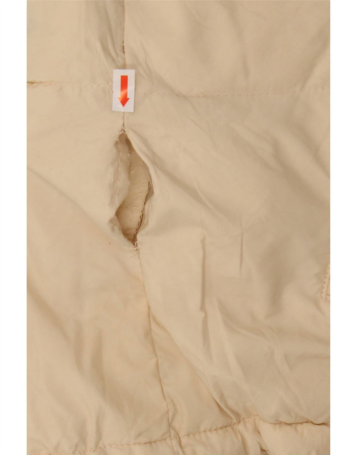 Jaqueta acolchoada masculina ZARA UK 36 pequena bege nylon