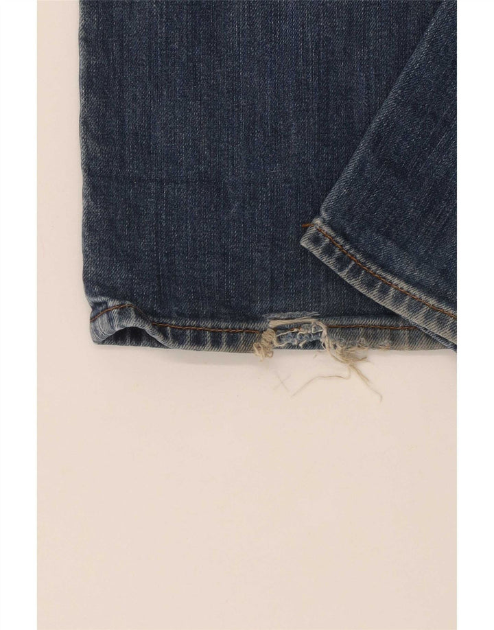 Jeans retos femininos Armani W36 L30 algodão azul