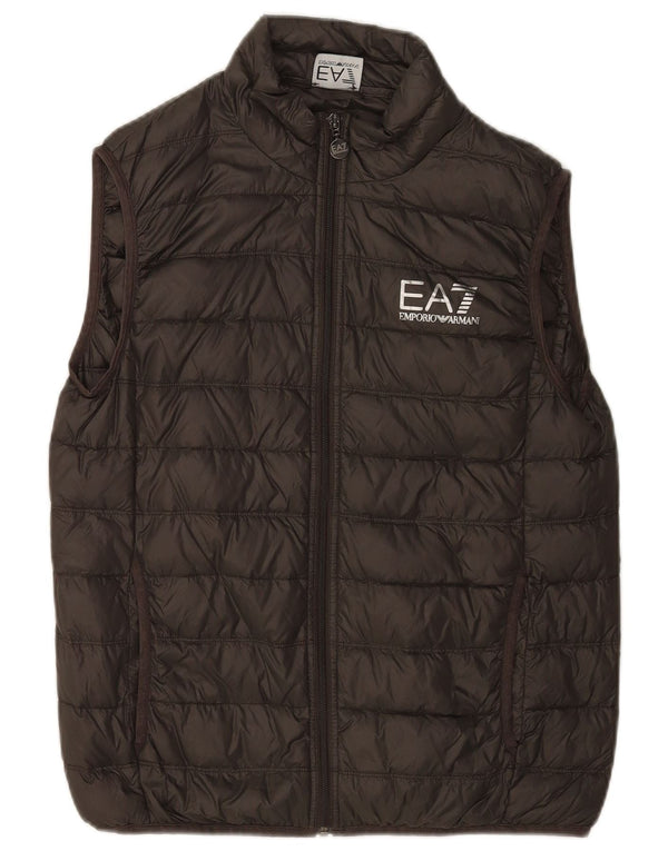 Colete acolchoado masculino Emporio Armani UK 40 grande poliamida verde