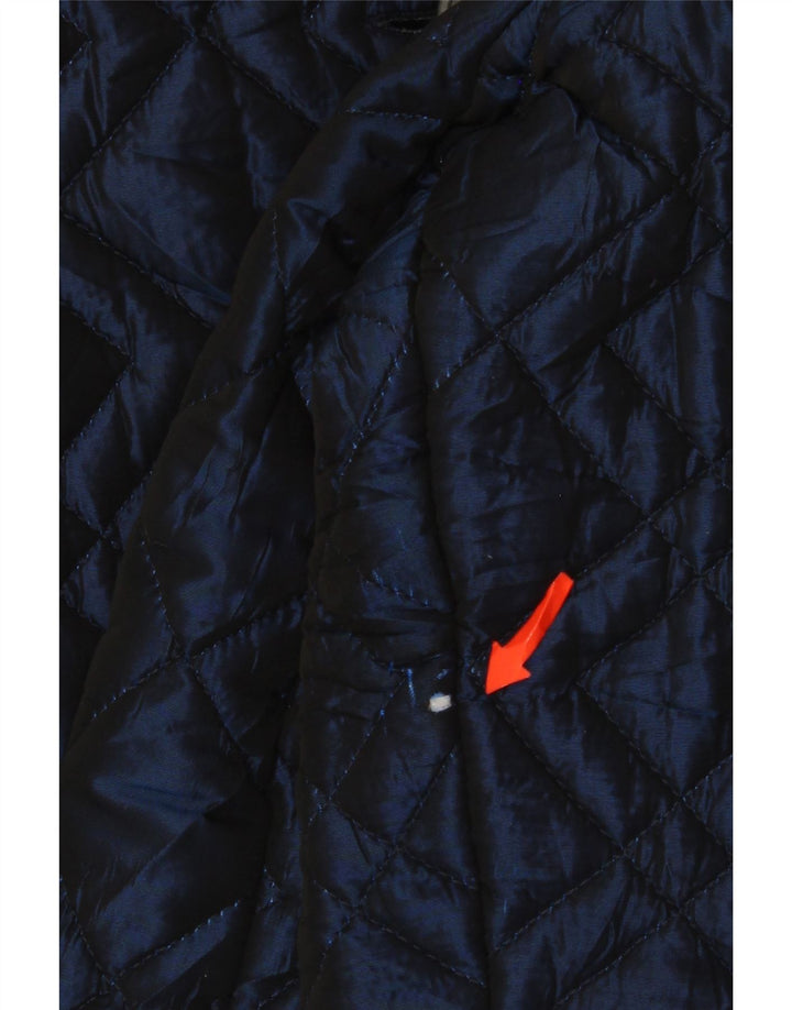 Jaqueta acolchoada feminina Giulia Galanti Reino Unido 12 médio azul marinho