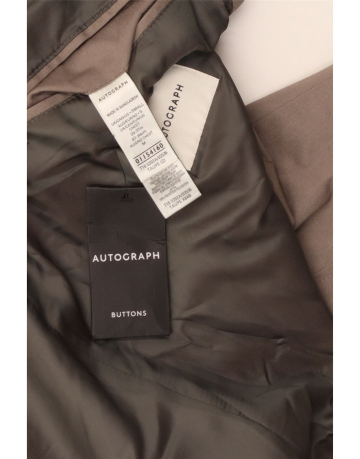 Sobretudo masculino Marks & Spencer Autograph Reino Unido 36 algodão bege pequeno