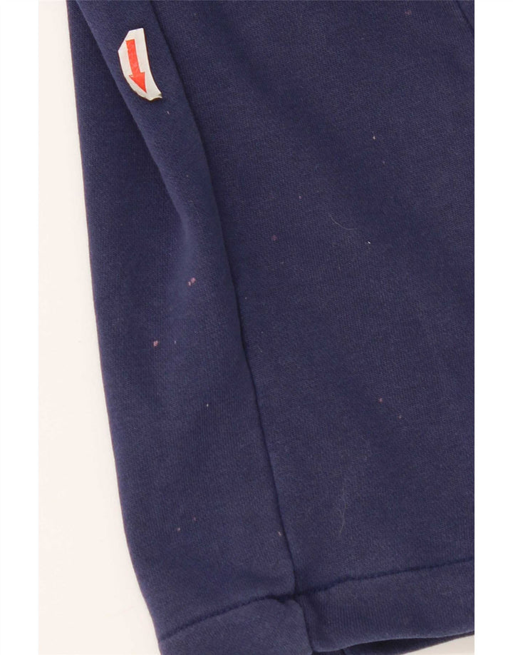 Calça de treino Nike masculina gráfica pequena algodão azul marinho
