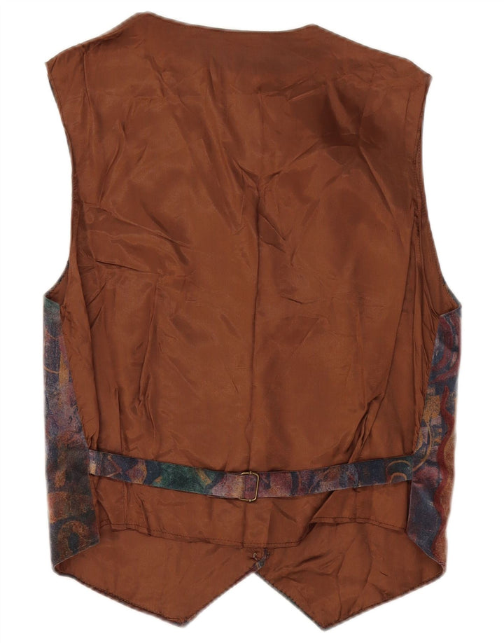 Colete feminino vintage UK 14 marrom médio