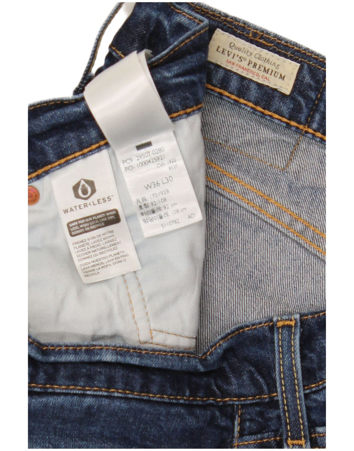 Jeans retos masculinos LEVI'S W36 L27 algodão azul