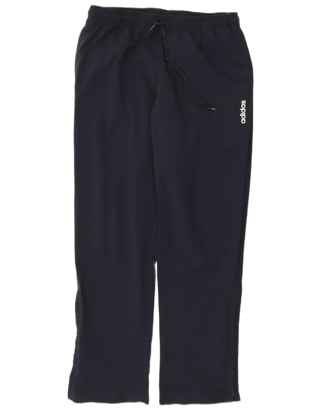 Calça de treino masculina Adidas grande poliéster azul marinho