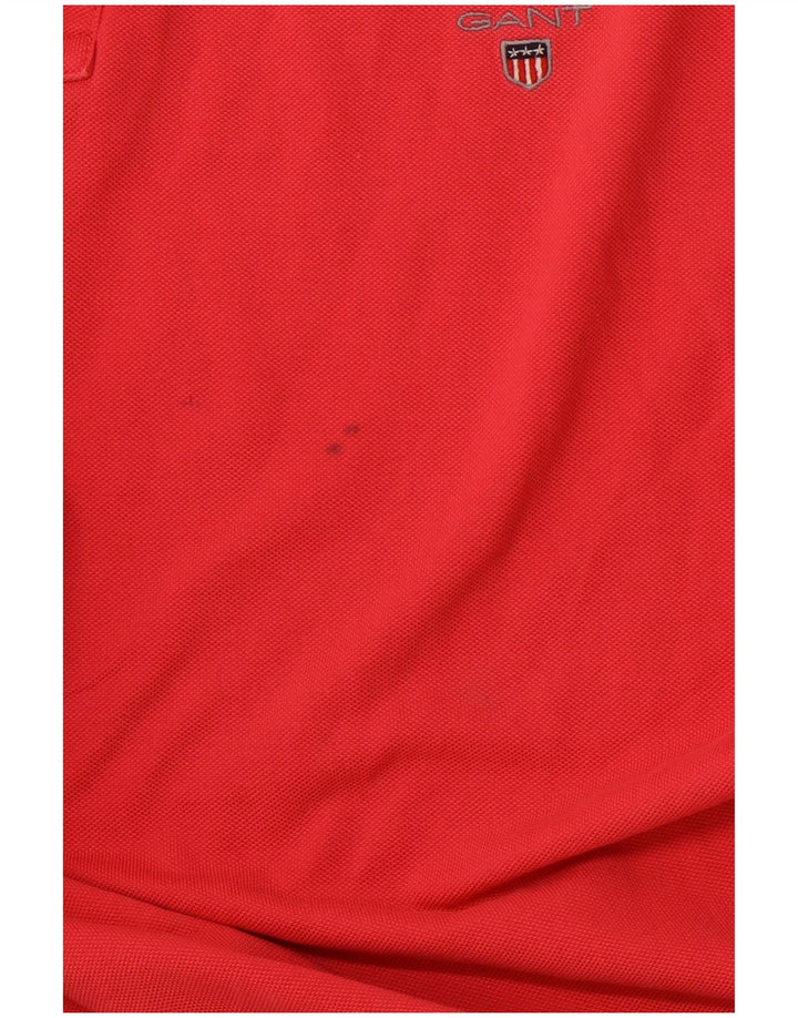 Camisa polo masculina regular GANT 4XL algodão vermelho