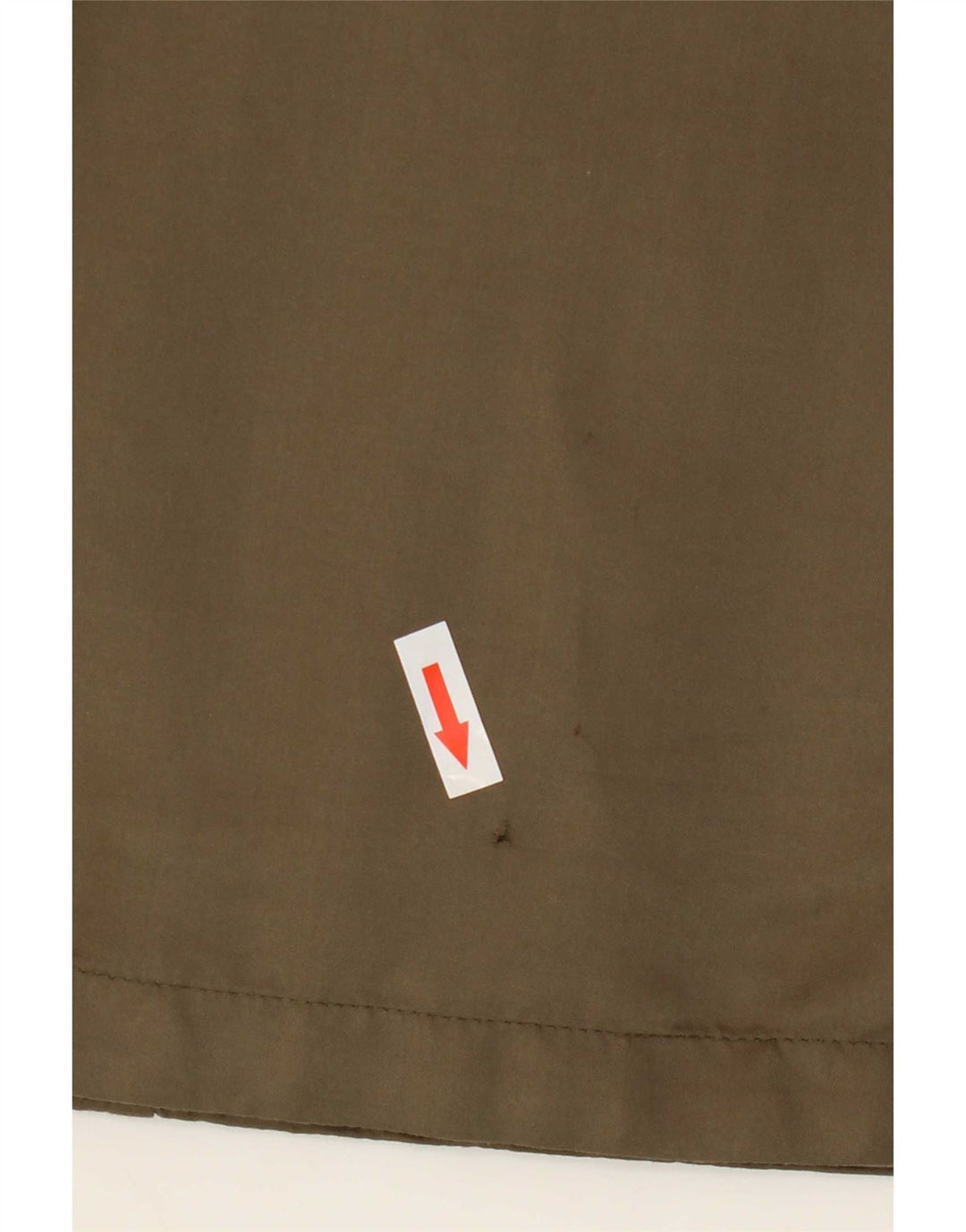 Sobretudo com capuz feminino vintage UK 14 poliéster cáqui grande